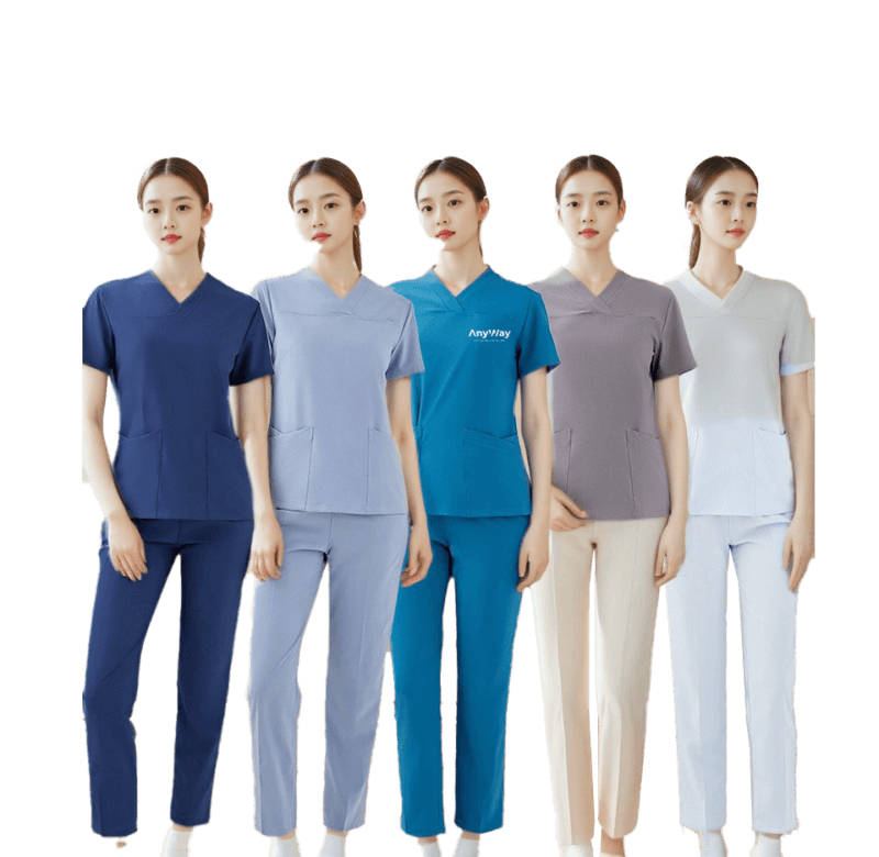 ANYWAY Women's Scrub Set – Stylish & Functional Workwear 02