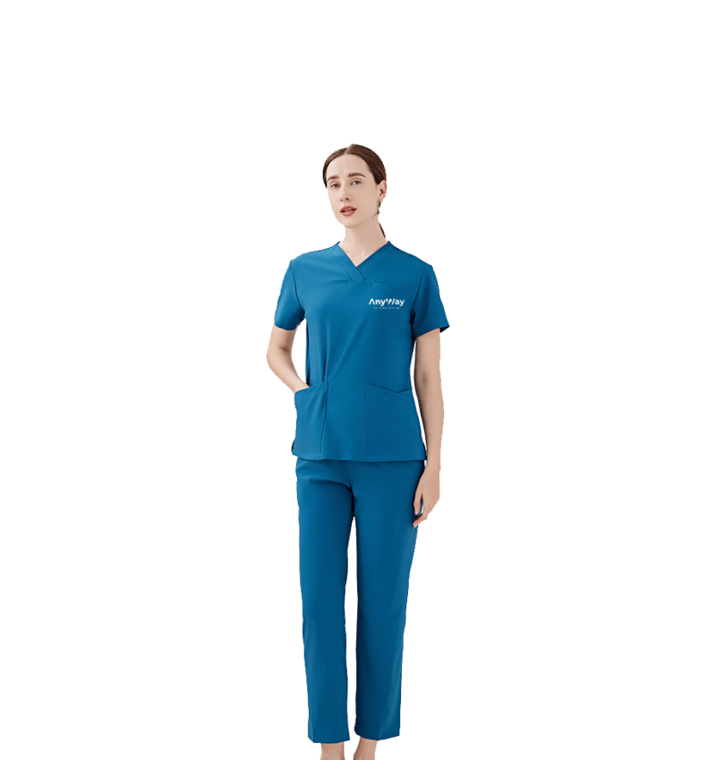 ANYWAY Women's Scrub Set – Stylish & Functional Workwear 02