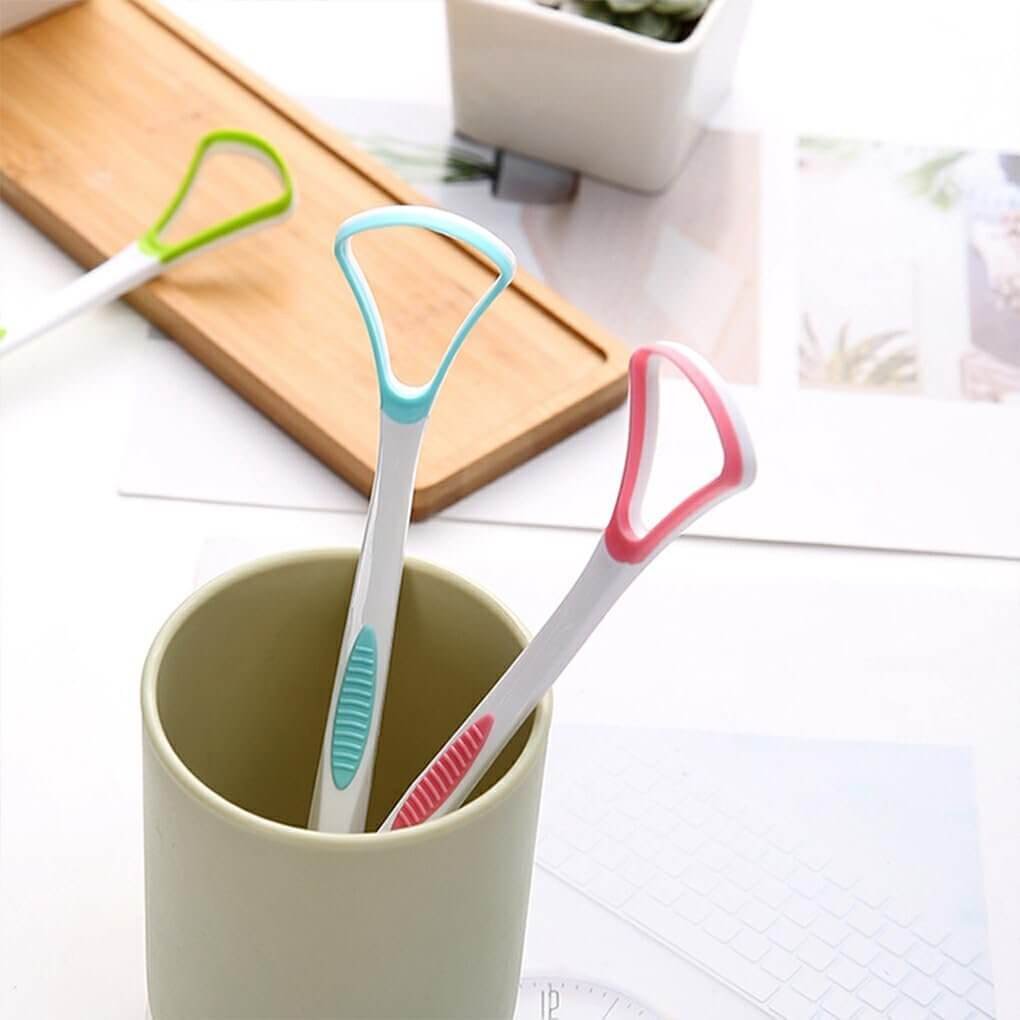 ANYWAY Tongue Brush and Scraper, Tongue Cleaner for Adults, Tongue Scraper Cleaner for Oral Hygiene and Fresh Breath_2