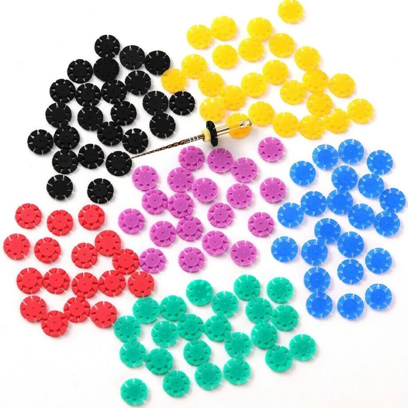 Dental Memo Discs – Endodontic File Counting Markers – 100pcs/Pack