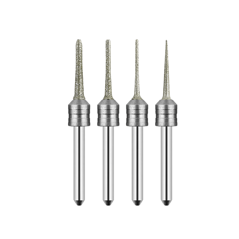Amann Girrbach 3 mm Shank Glass-Ceramic Milling Burs – 4-Size Set | AnyWay Dental