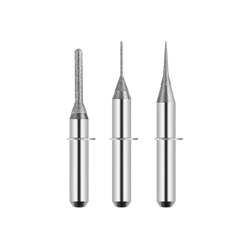 Cradle/Rhino B41/B42 Glass-Ceramic Milling Burs – 6 mm Shank, 3-Pack | AnyWay Dental