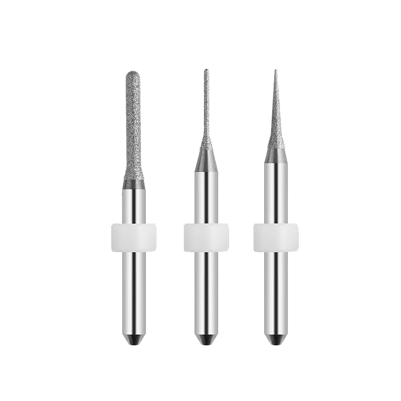 Camdent Glass-Ceramic Milling Burs – 6 mm Shank, 3-Size Set | AnyWay Dental