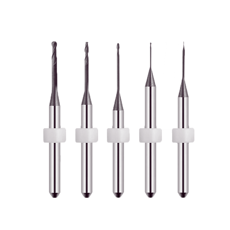 Deprag Zirconia DC Milling Burs – 4/6 mm Shank, 5-Tool Set | AnyWay Dental