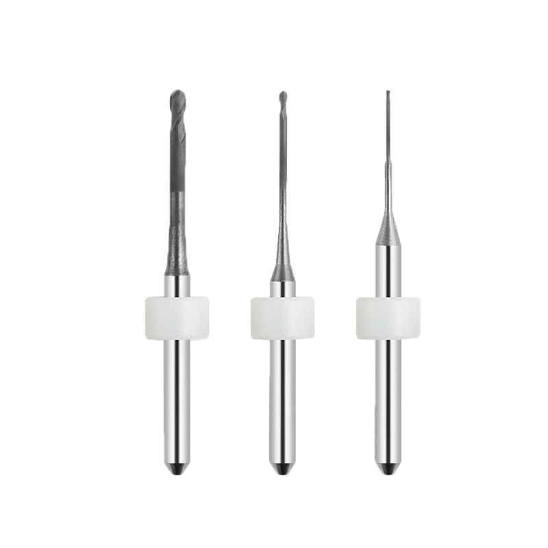 Jiny Zirconia DC Milling Burs - 4 mm Shank – 3-Pack | AnyWay Dental