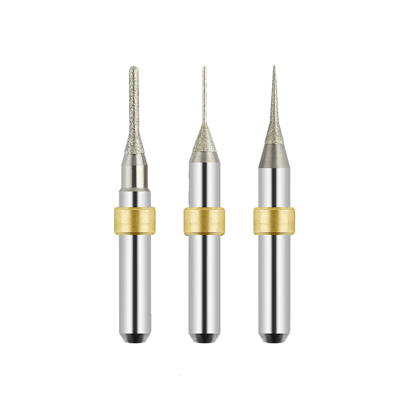 Jiny Glass Ceramic Milling Burs - 6 mm Shank – 3-Pack | AnyWay Dental
